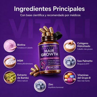 Vitali™ - Vitaminas 24 en 1 para el cabello