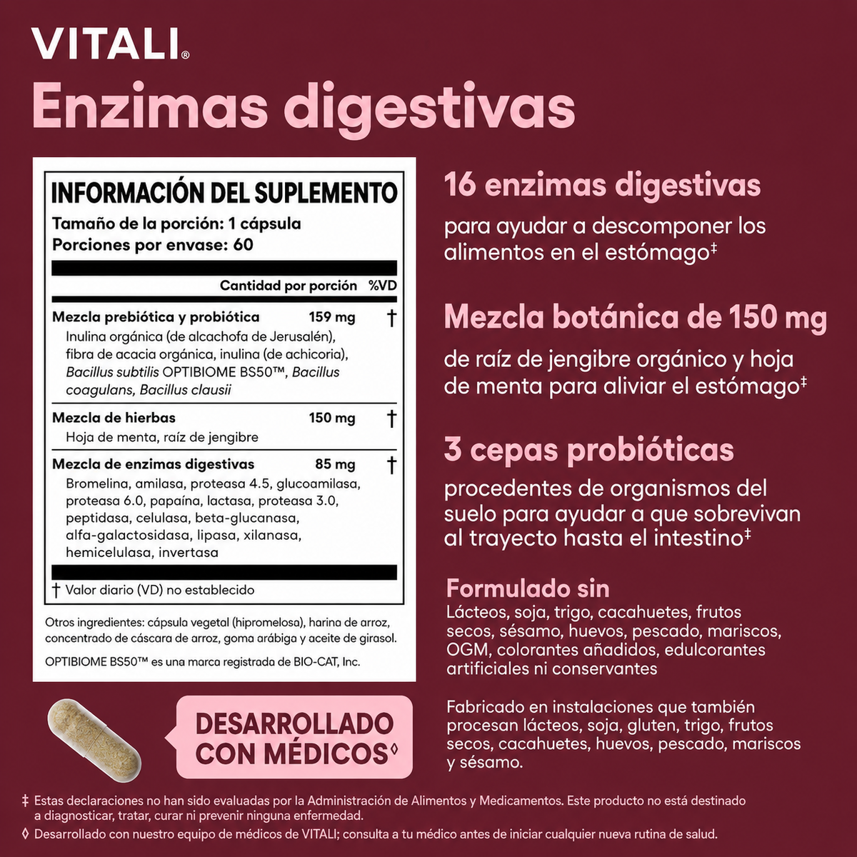 Vitali™ - Probiótico Digestivo para el Bienestar Intestinal