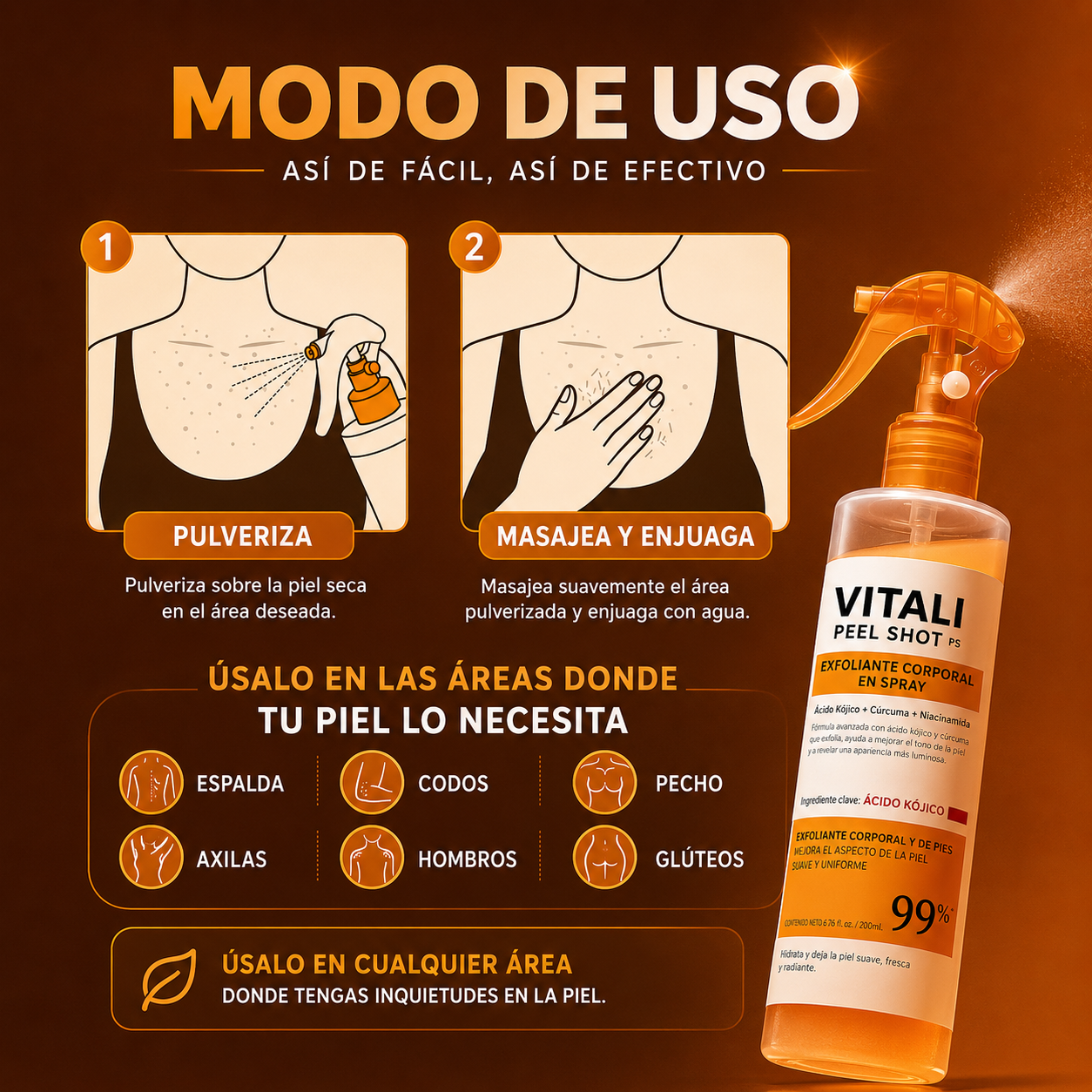 Vitali™ - Exfoliante Corporal para Zonas Oscuras
