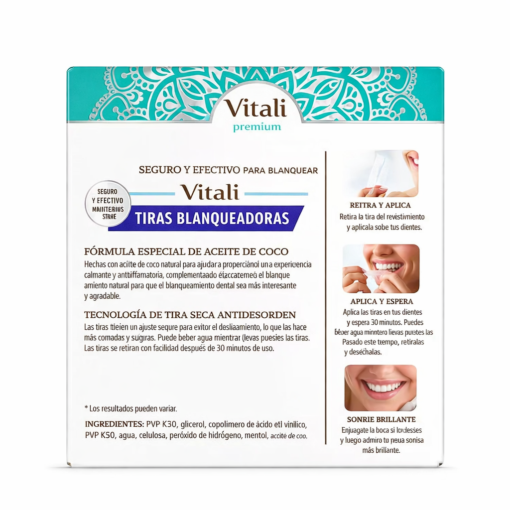 Vitali™ - Tiras Blanqueadoras de coco