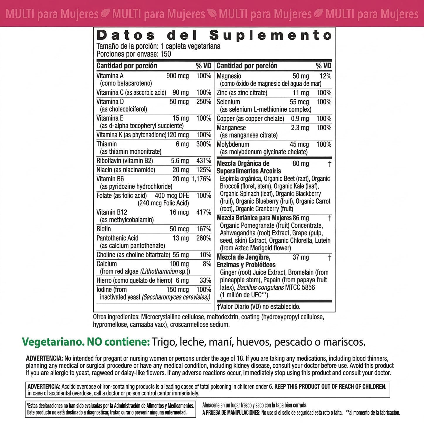 Vitali™ - Suplemento Vitamínico Natural Mujer