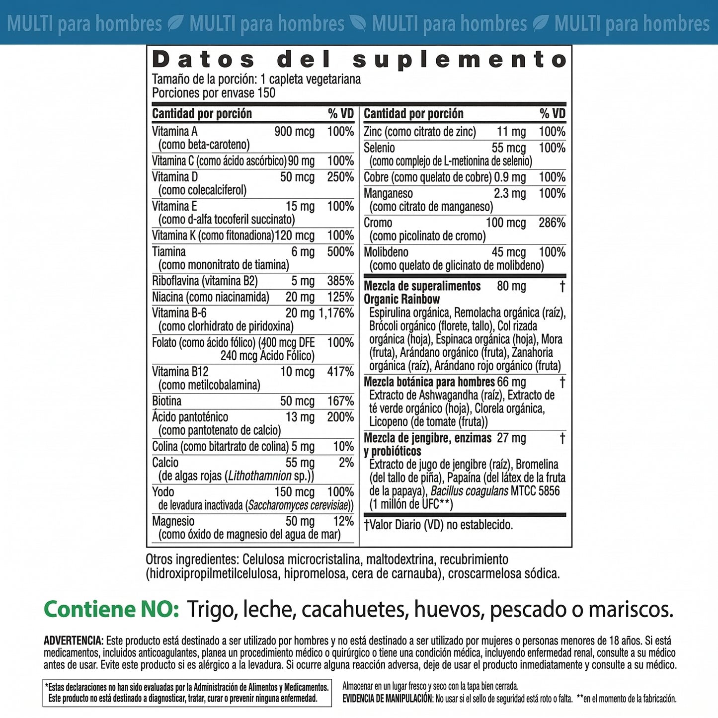 Vitali™ - Suplemento Vitamínico Natural Hombre