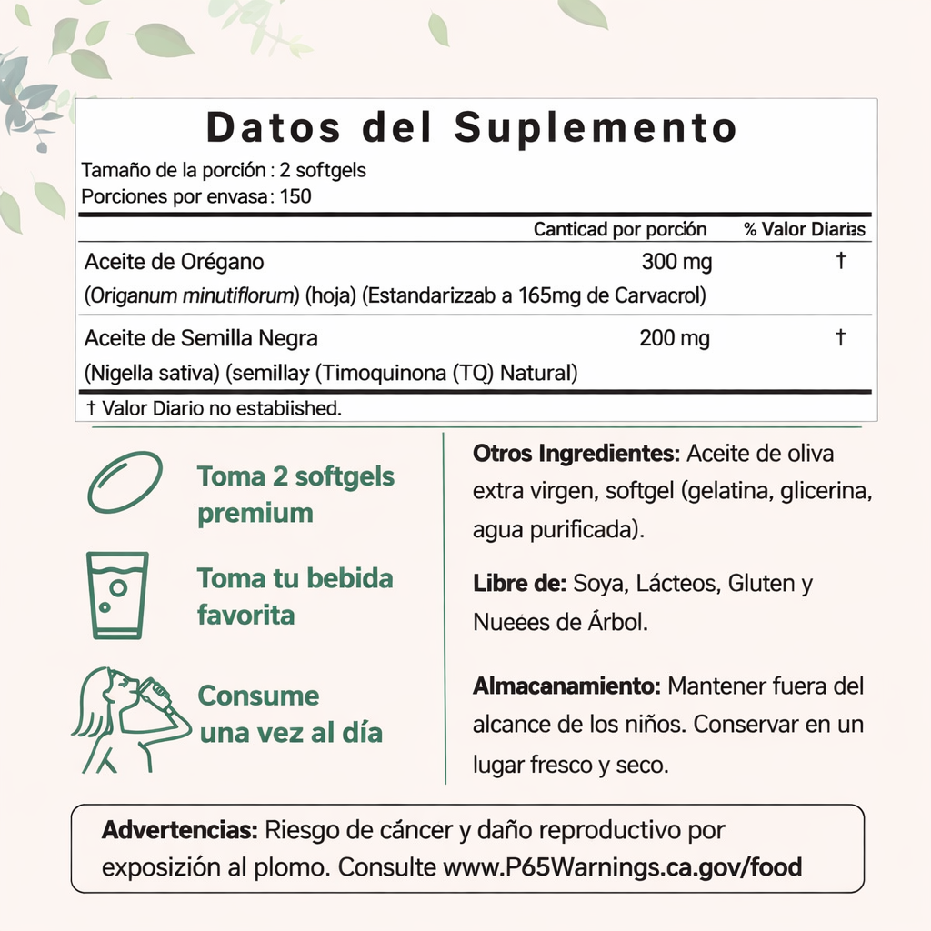 Vitali™ - Suplemento natural de orégano